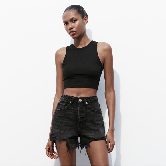 2pcs Basic rib tank top slightly cropped - Picture 5 of 8